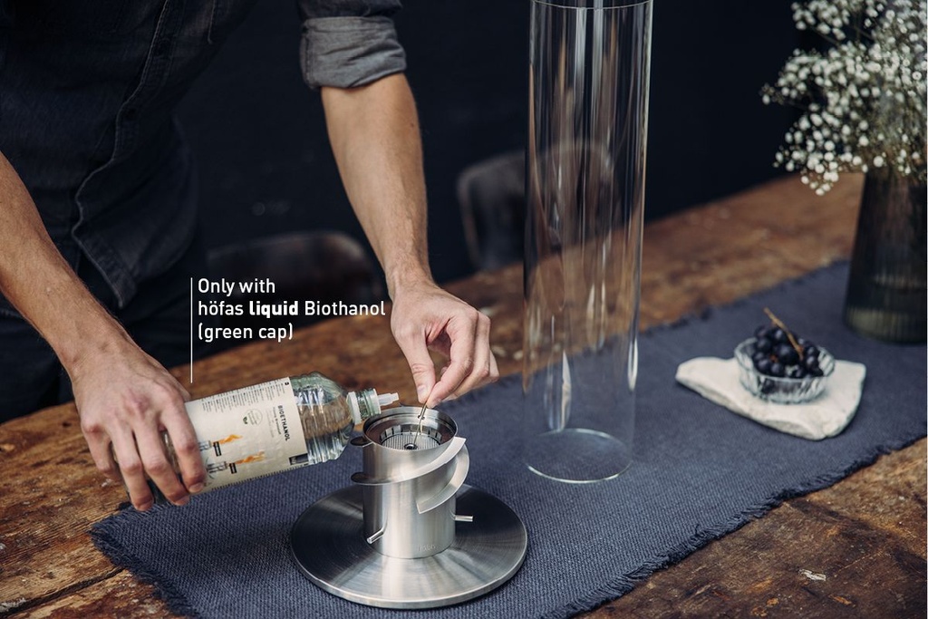 spin 1200 bio-burner omzetter (eco-ring en blusdeksel)