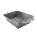 wok diep inox, geperforeerd (33 x 25 cm)