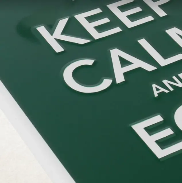 Pitt-Big Green Egg-Tekstbord Keep calm and egg on-2