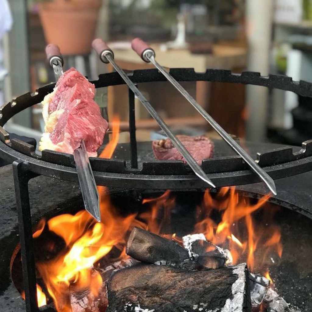 horizontal skewers set 100 (voet+ring+3spiesen)