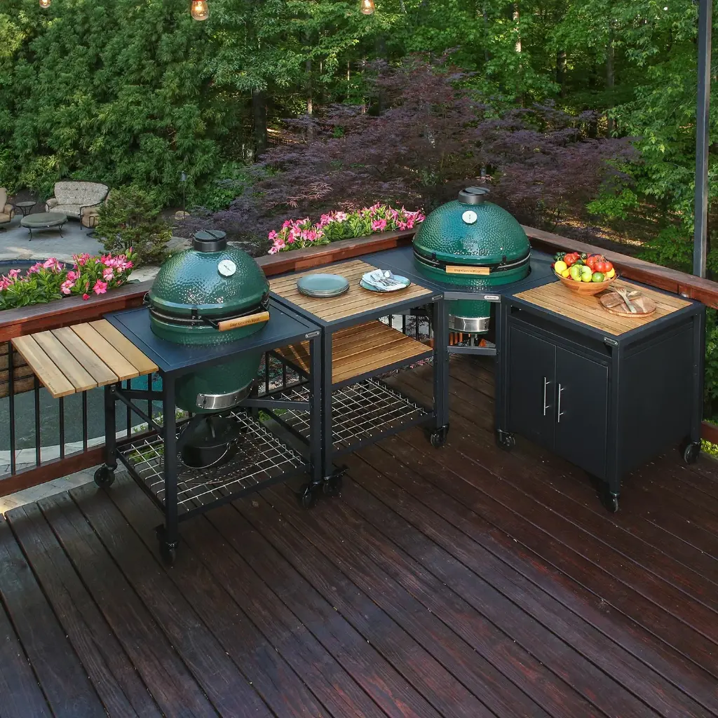 Pitt-Big Green Egg-Acacia inlay, modulair systeem-3