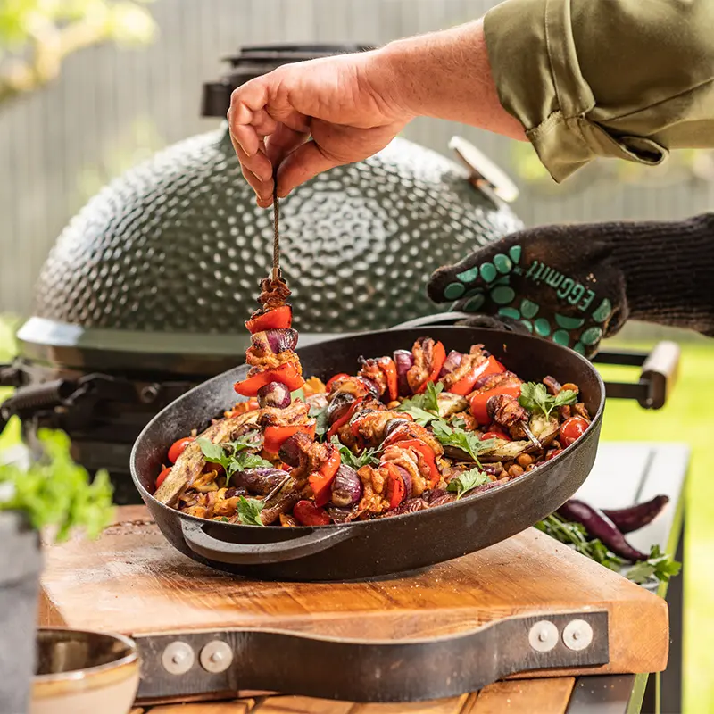 Pitt-Big Green Egg-Gietijzeren skillet L, XL, 2XL 36 cm-1