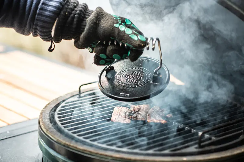 Pitt-Big Green Egg-Gietijzeren grillpress-4