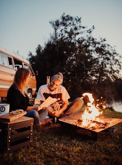triple 120 vuurschaal corten