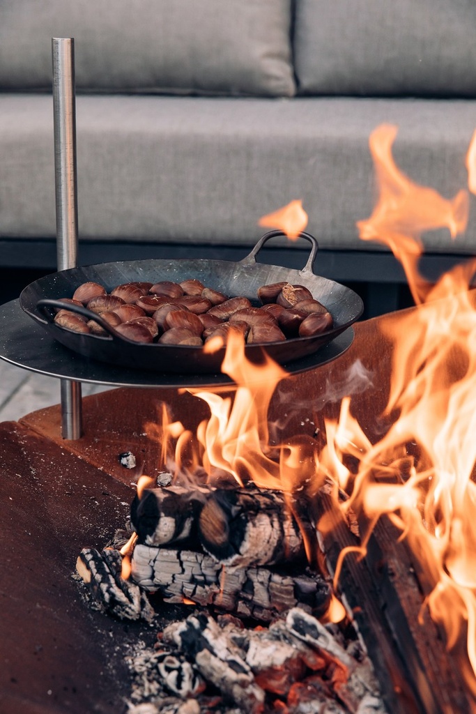 triple 90 vuurschaal corten