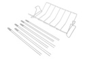 multi-rack, gebraad, ribbetjes, spiezen