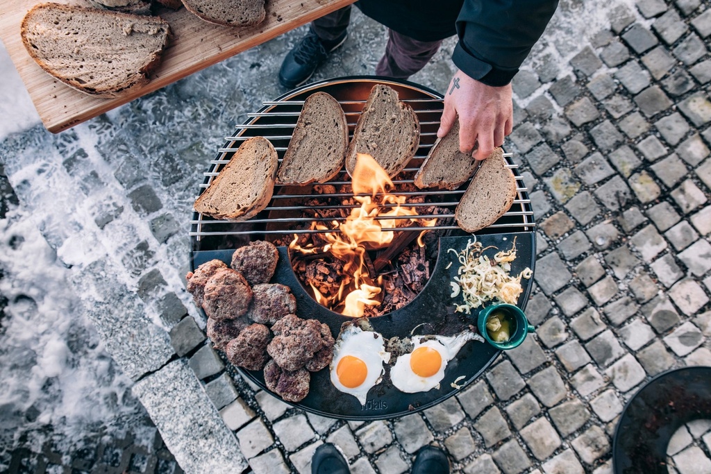 bowl vuurschaal grillrooster 57cm