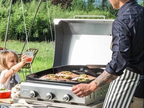 deksel inox plancha gas 60 cm