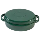 Groene Dutch Oven ovaal 35 cm, 5.2 l