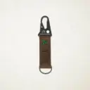 Leren sleutelhanger met karabijnhaak