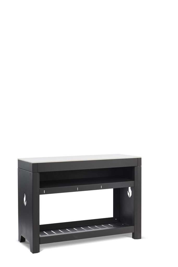 Zijtafel duo zwart-keramiek antraciet