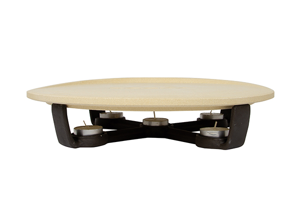 Pizza party hot stone basis gietijzer 35x8