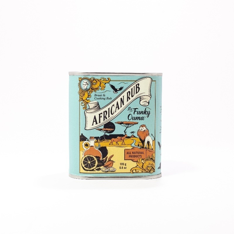 African rub tin 185 g