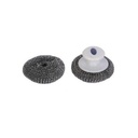 2 roestvrijstalen bollen met houder