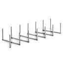 Rvs spareribhouder, verstelbaar