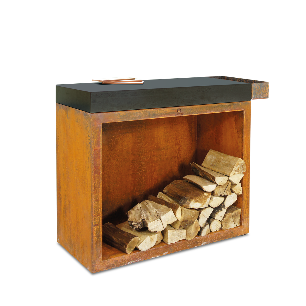 Butcher block storage 90 corten cd