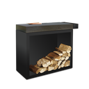 Butcher block storage zwart 90 cd