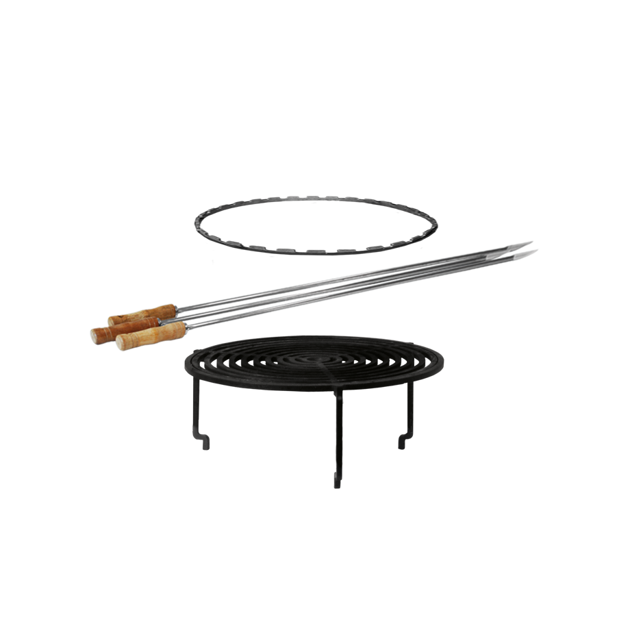 100 grill acc. set  (voet+grill+spiezen+ring)