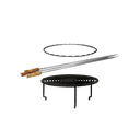 100 grill acc. set  (voet+grill+spiezen+ring)