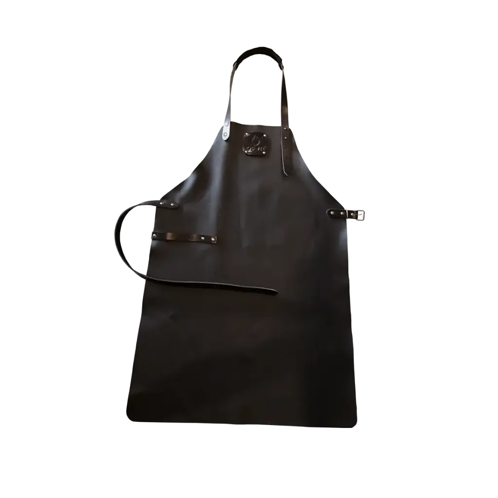 leather apron black