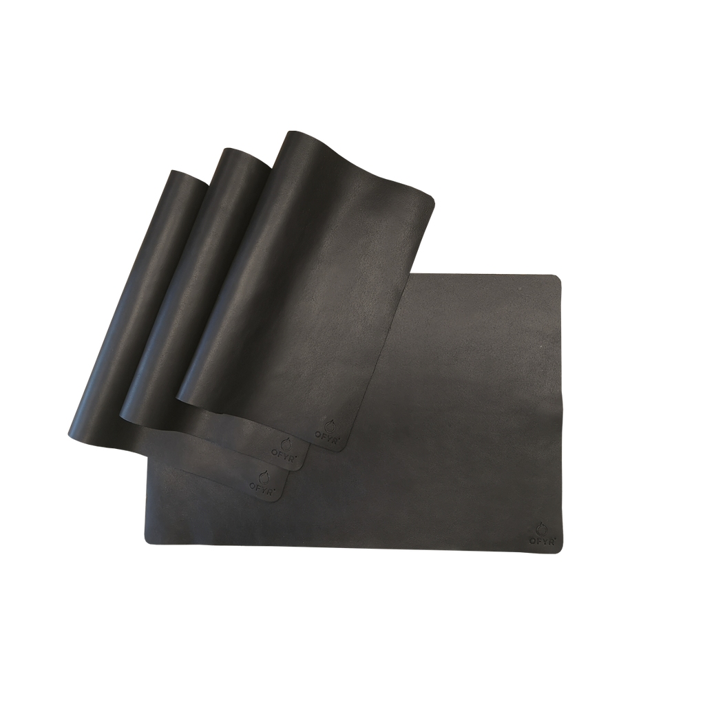 Placemats zwart 4 stuks/set