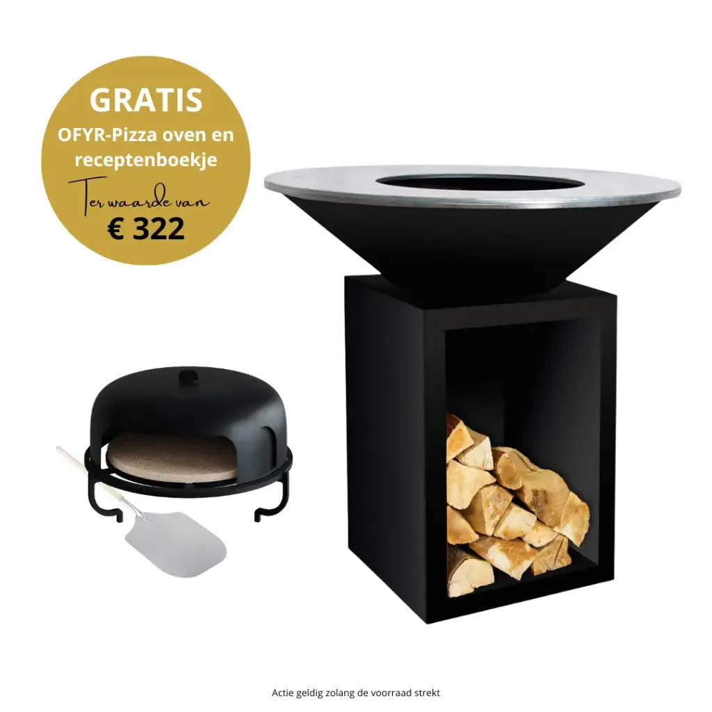 Classic+ storage zwart 100 + gratis pizza-oven