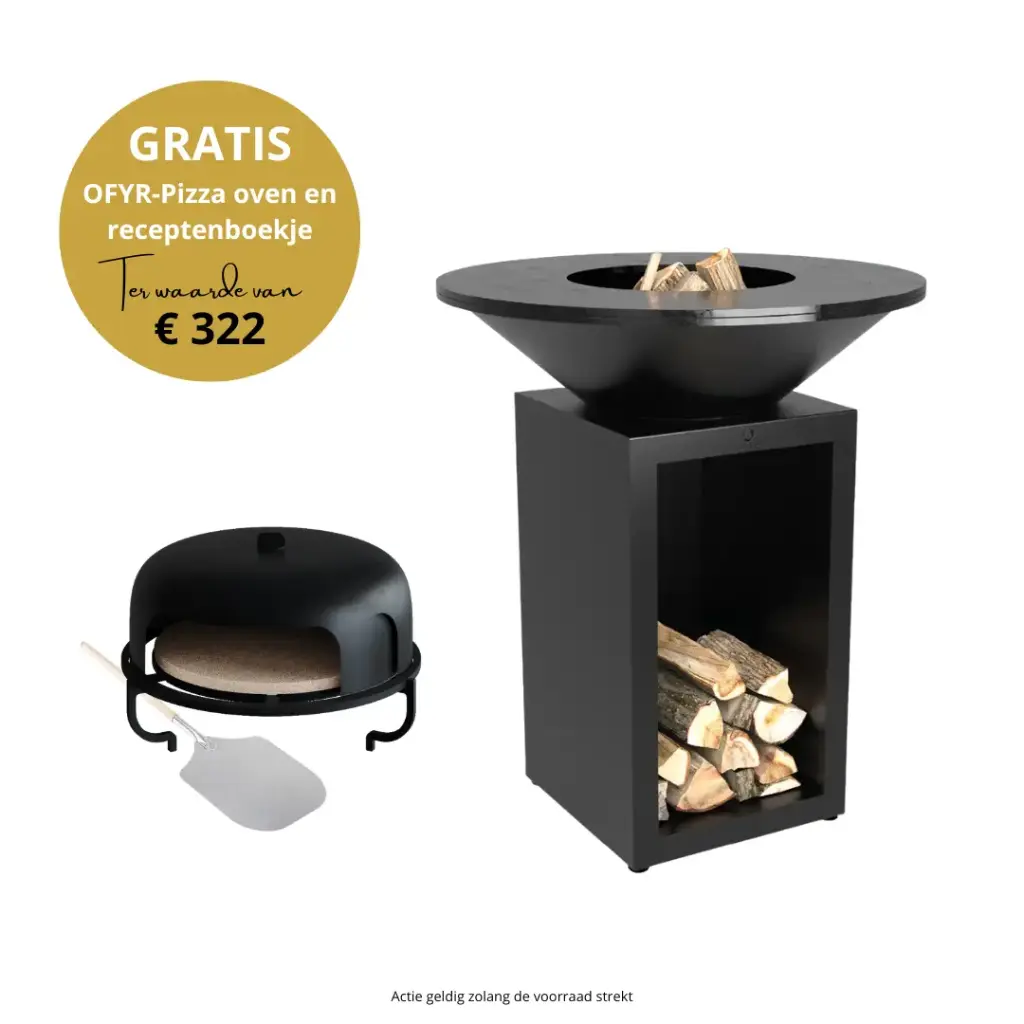 Classic+ storage zwart 85 + gratis pizza-oven