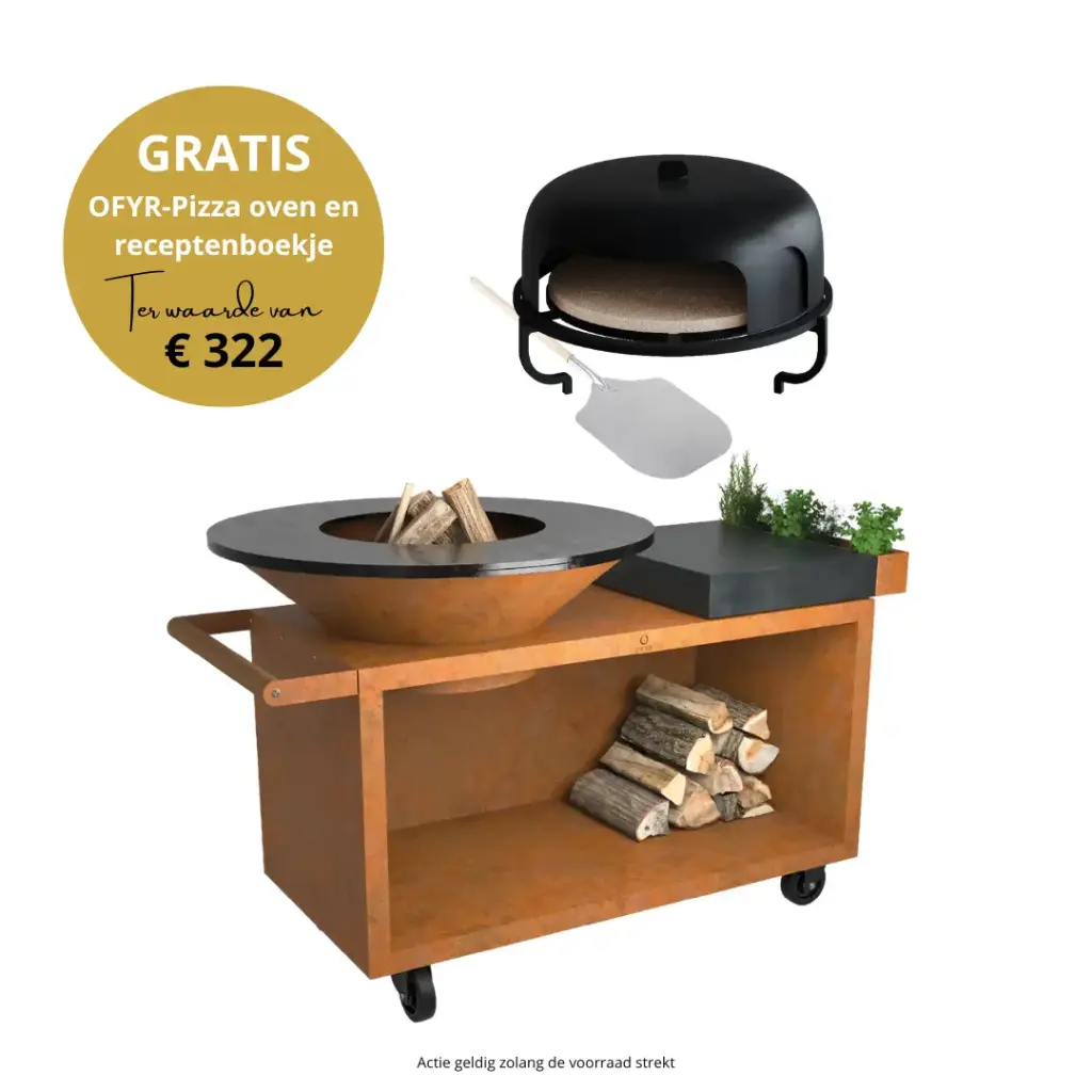 Island+ corten 100 PRO donkergrijze keramiek