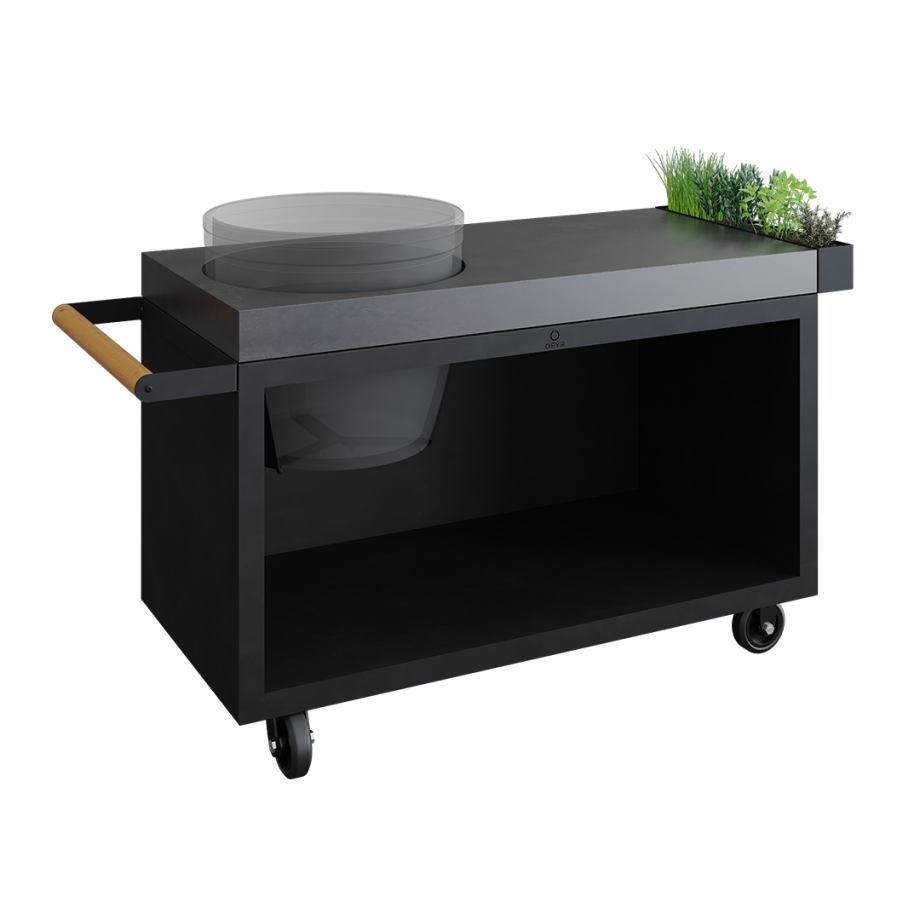 kamado table black 135 pro concrete tb