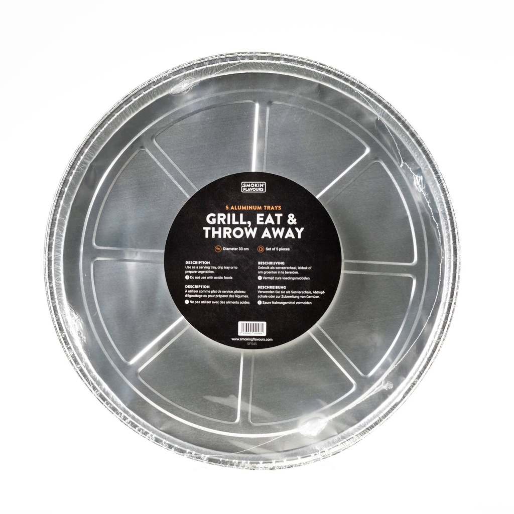 Aluminium druippan rond L 5 st