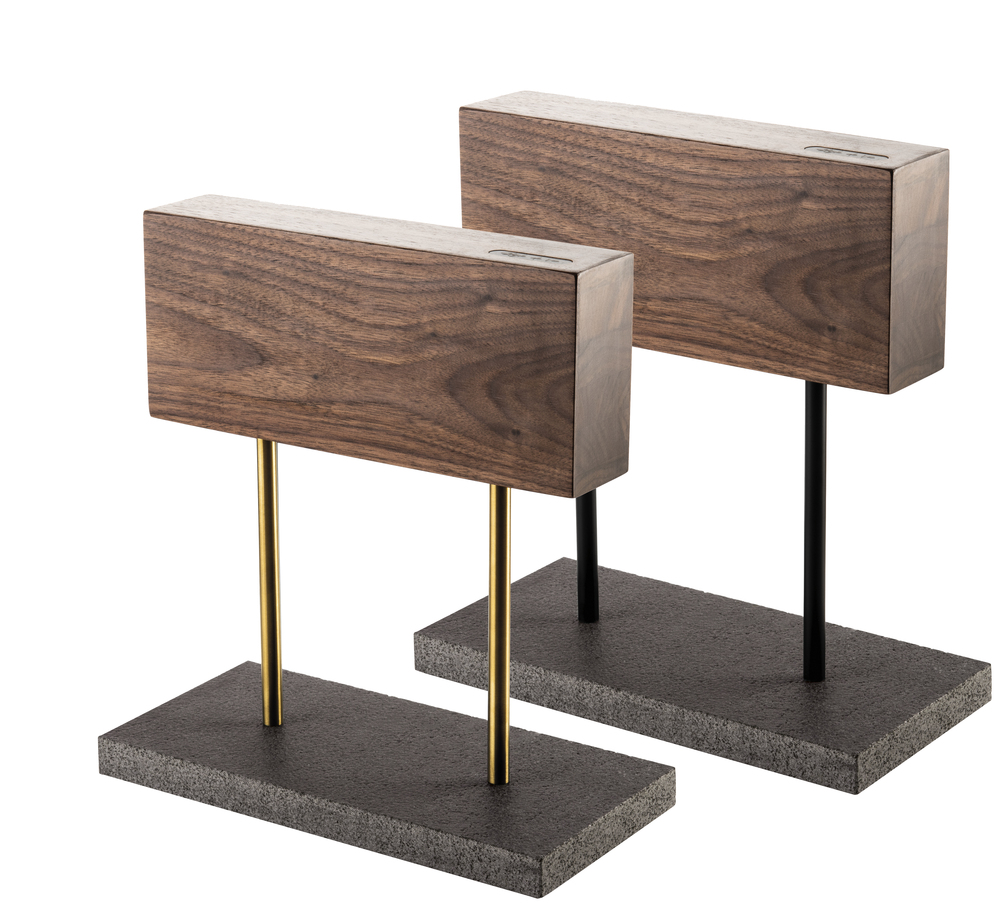 Magnetisch messenblok walnoot met voet