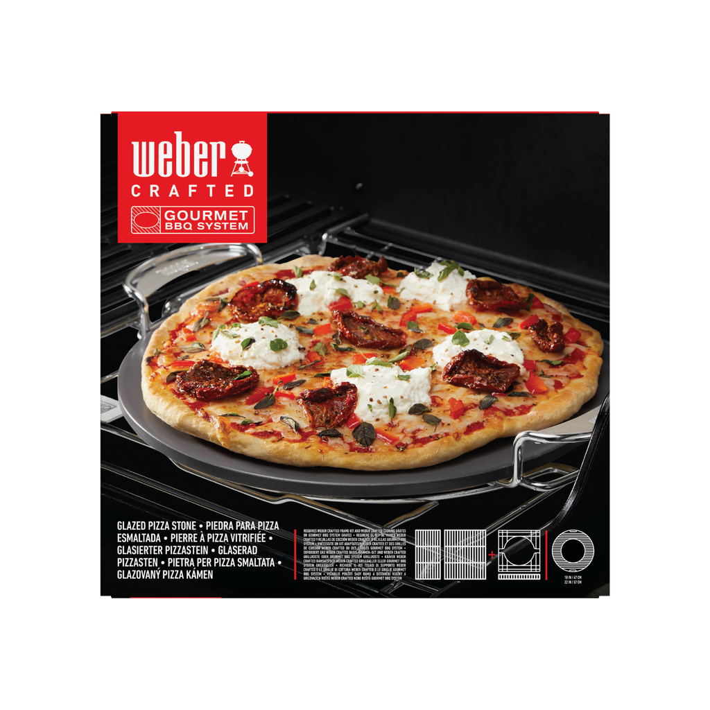 gbs geglazuurde pizzasteen rond