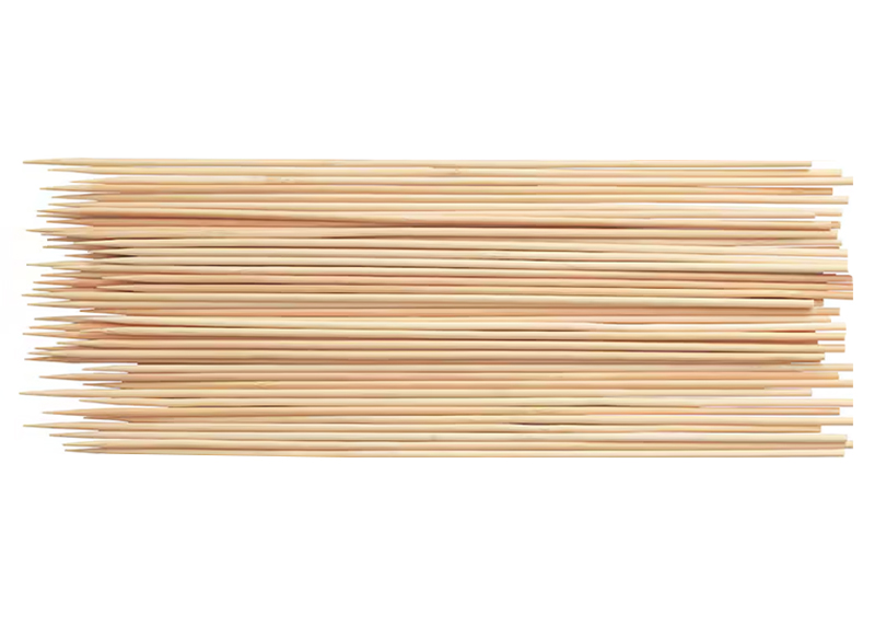 Houten brochettestokken 100st, 20 cm