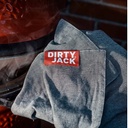 Kookdoek charcoal-red label