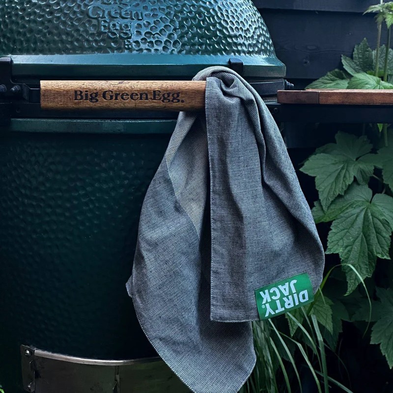 Kookdoek charcoal-green label