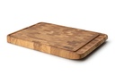 Snijplank met sapgeul, eikenhout kops 46x32.5x3.5