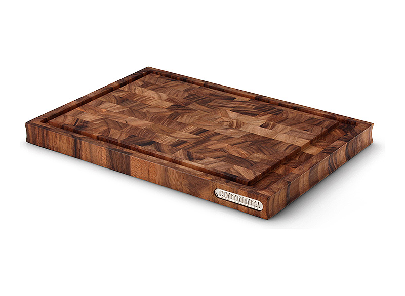 Snijplank met sapgeul, acacia kops 42.5x29x3.2