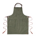 Schort n°325 stonewashed - Olijfgroen