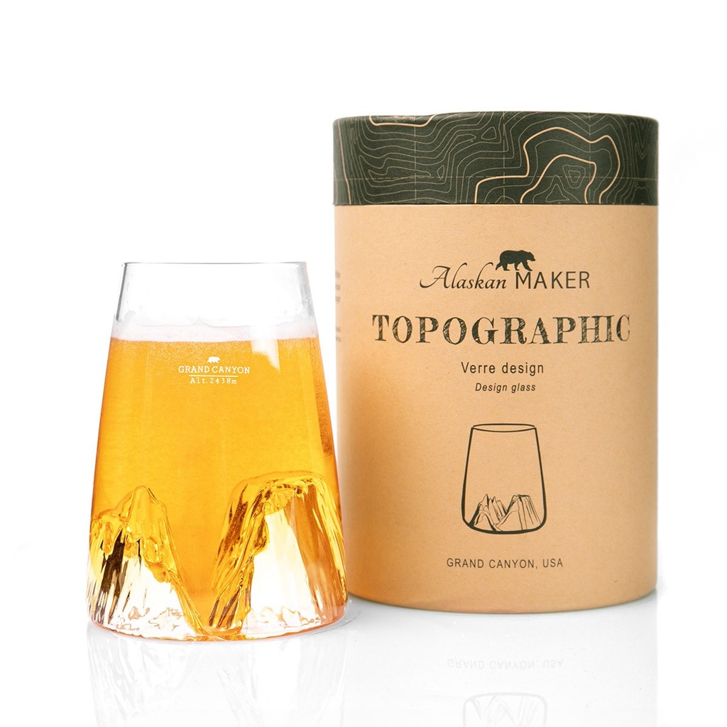 Design glas topographic- Grand Canyon 