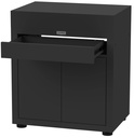 Meubel met lade 80 x 55 cm, zwart