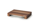 Snijplank met rvs lade, walnoot 48x32.5x6 