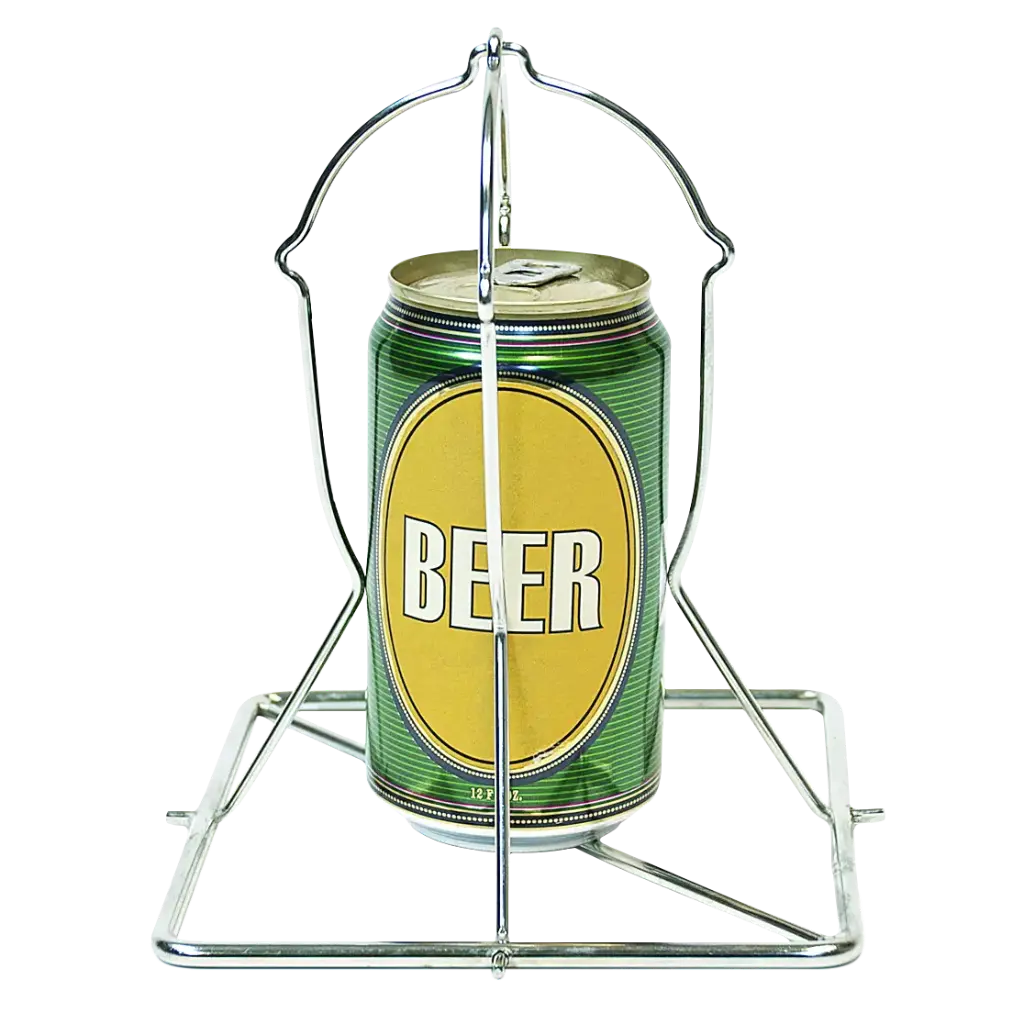 Beer can kippenhouder