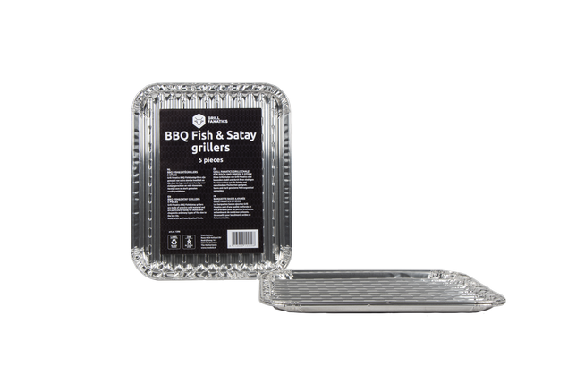 BBQ vis & brochette schaal, 5 st