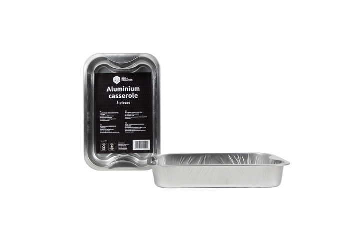 Aluminum voorbereidingsschalen 3 st 29.5x19