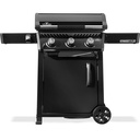 Freestyle 24 rvs plancha zwart, gas