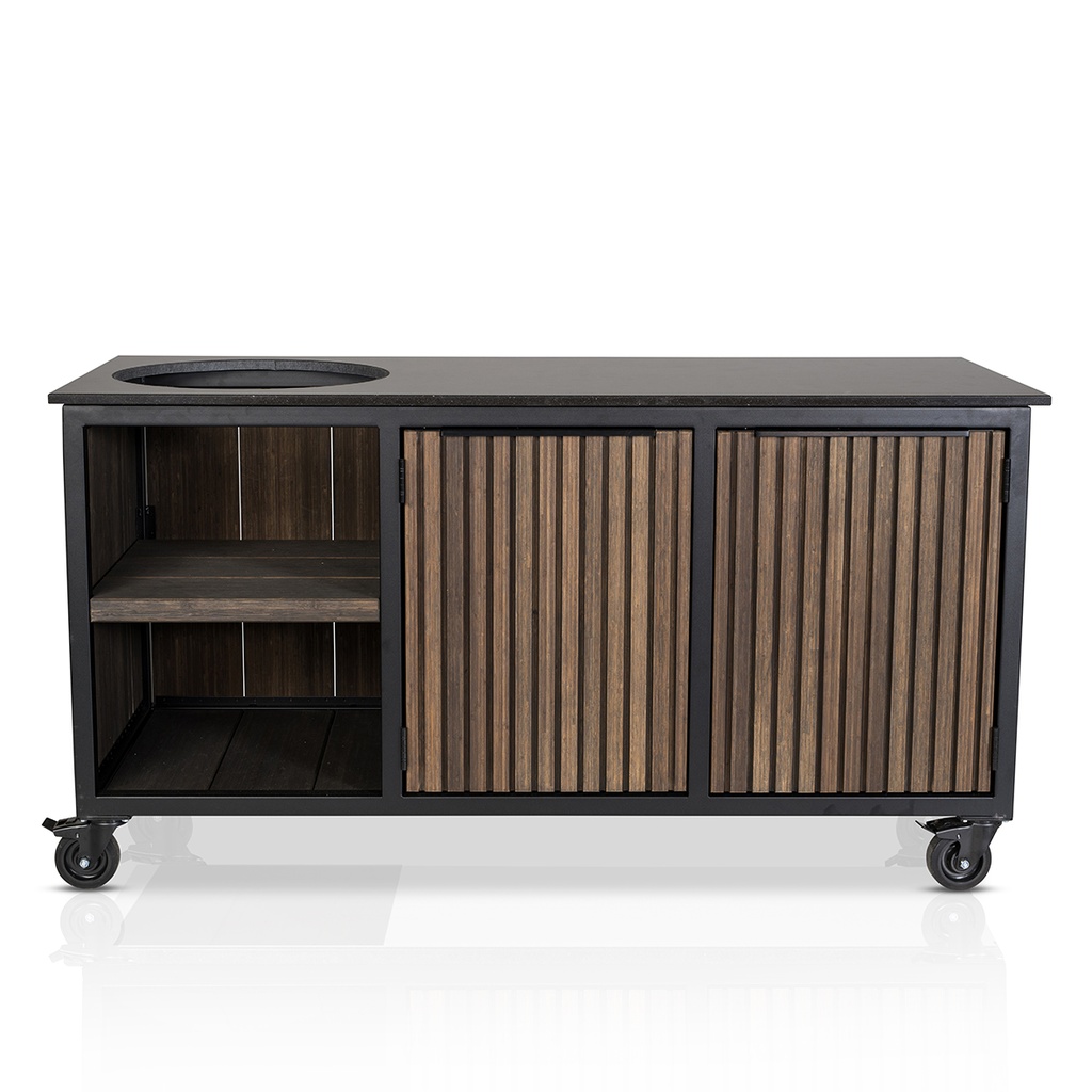 Buitenkeuken bamboo graphite rhombus inferno 