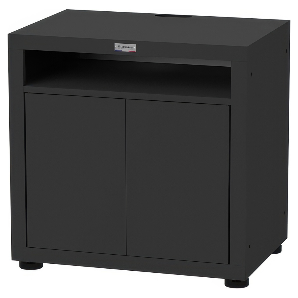 Keukenmeubel voor plancha met tablet 80 x 55 cm, zwart