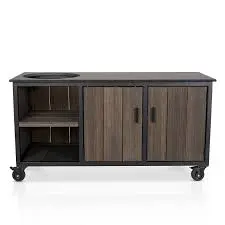 Buitenkeuken bamboo graphite inferno