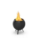 Moon 45 all black vuurschaal met lage voet