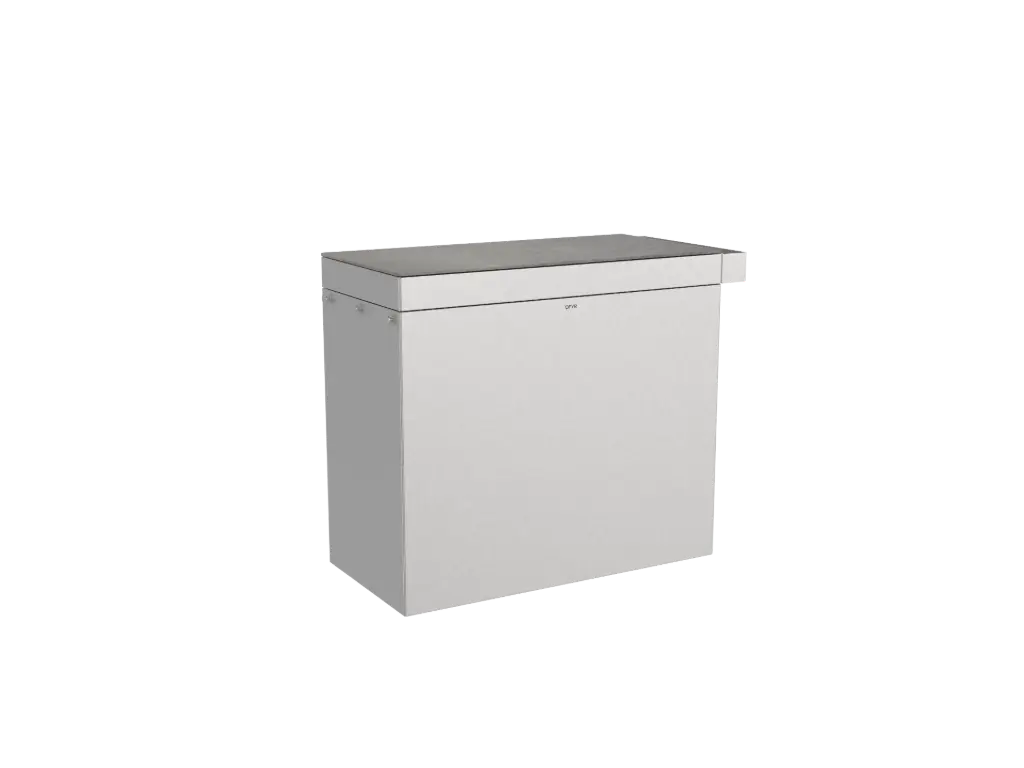 Signature mise en place 100 Brushed steel terra